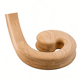 9135 Right Hand Volute for the 9100 Handrail, Red Oak