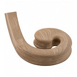 9135 Right Hand Volute for the 9100 Handrail, White Oak