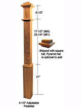 960 48" Ranch Box Newel Post