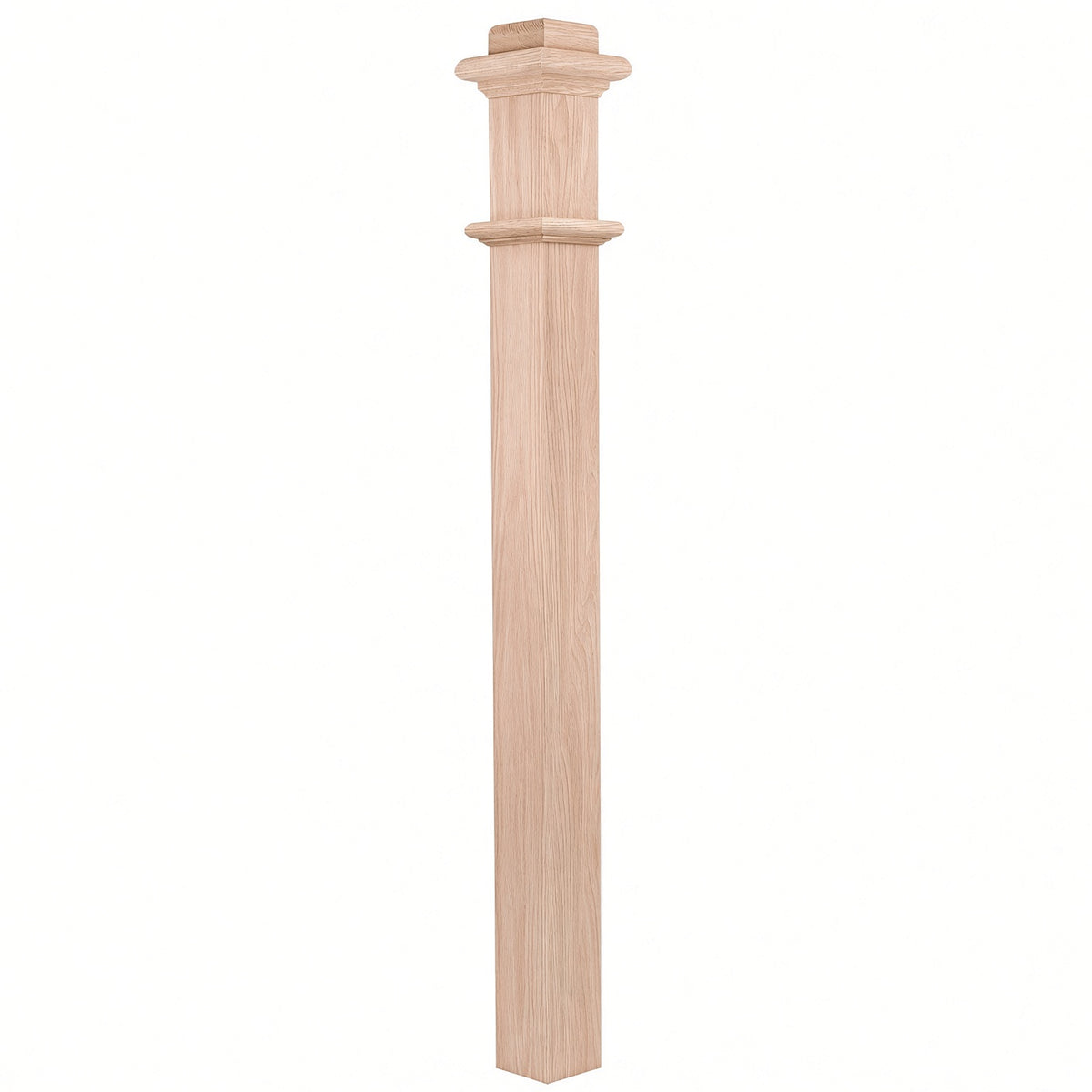 962 (48") or 963 (56") Solid Box Newel Post 3-1/2, Beech