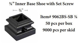 9962BS Inner Base Shoe with set screw for 3/4" Mega Balusters (9062BS/.75-SB)