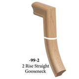 7099 Straight 2 Riser Gooseneck, Alder