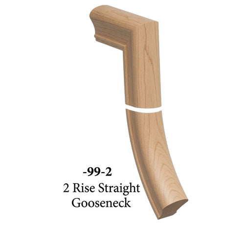 7099 Straight 2 Riser Gooseneck, Alder