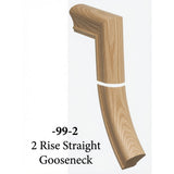 7099 2 Riser Straight Gooseneck, Ash