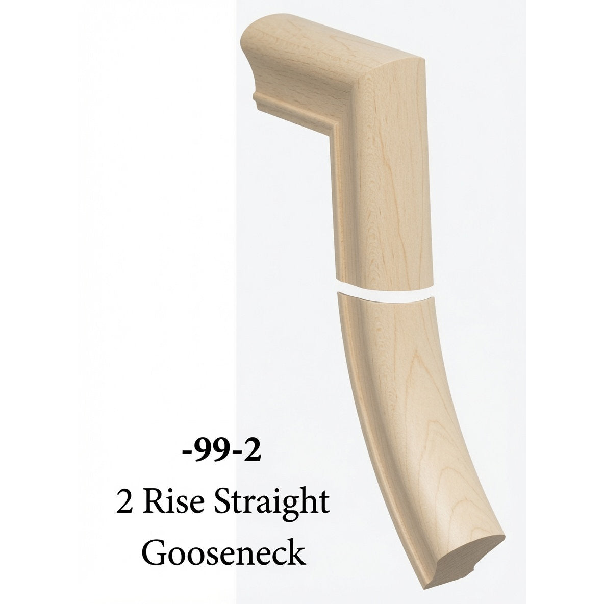 7099 2 Riser Straight Gooseneck, Birch