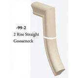 7099 2 Riser Straight Gooseneck, Soft Maple