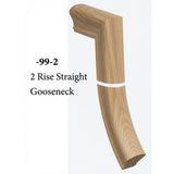 SP-7099 Straight 2 Riser Gooseneck, White Oak