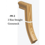 7099 2 Riser Straight Gooseneck, Yellow Pine