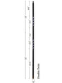 9902TB Mega Double Twist Tubular Steel Baluster