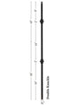 9907TB Double Knuckle Mega Tubular Steel Baluster (9907TB-SB)