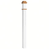 AFP-4075 Actual Flat Panel 3-1/2" Box Newel Post, Primed with Special Species Trim