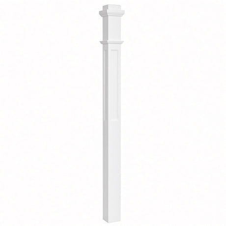 AFP-4075 Actual Flat Panel 3-1/2" Box Newel Post, Primed