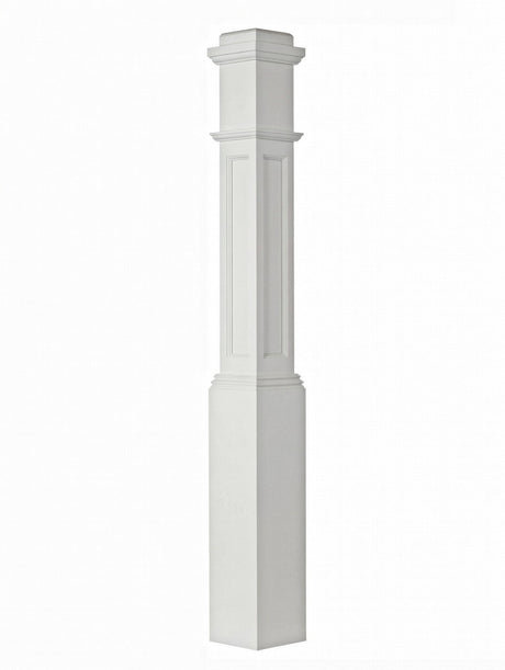 AFP-4091 Actual Flat Pox Newel Post, Primed