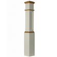 4092 Primed with Special Species Trim Box Newel Post