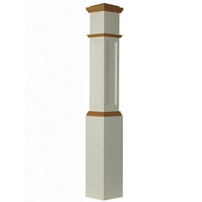 4092 Primed with Special Species Trim Box Newel Post
