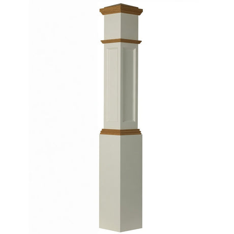 4092 Primed with Special Species Trim Box Newel Post