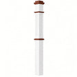 AFP-4375-PSST Actual Flat Panel 4-3/4" x 62" Box Newel Post, Primed with Special Species Trim