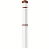 AFP-4375-PSST Actual Flat Panel 4-3/4" x 62" Box Newel Post, Primed with Special Species Trim