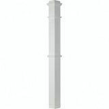 AFP-4375 Actual Flat Panel Box Newel Post, Primed