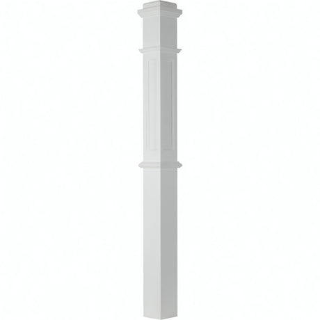 AFP-4375 Actual Flat Panel Box Newel Post, Primed