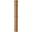 AFP-4375 Actual Flat Panel Box Newel Post, Red Oak