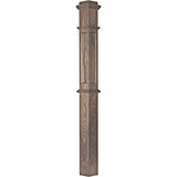 AFP-4375 Actual Flat Panel Box Newel Post, Walnut