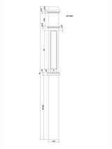 AFP-4375 Box Newel CADD Drawing