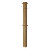 ARP-4375 Actual Raised Panel HALF Box Newel Post