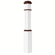 ARP-4091-PSST Actual Raised Panel Box Newel Post, Primed with Special Species Trim, 6-1/4" x 55"