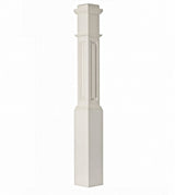 ARP-4091 Actual Raised Panel Box Newel Post, Primed