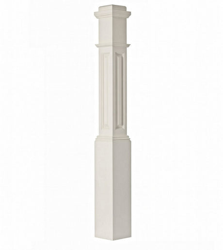 ARP-4091 Actual Raised Panel Box Newel Post, Primed