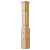 ARP-4092 Actual Raised Panel Large Box Newel Post, Ash
