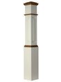 ARP-4092 Primed with Special Species Trim Actual Raised Panel Large Box Newel