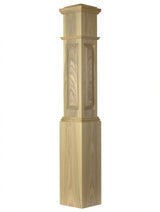 ARP-4092 Actual Raised Panel Large Box Newel Post, Poplar