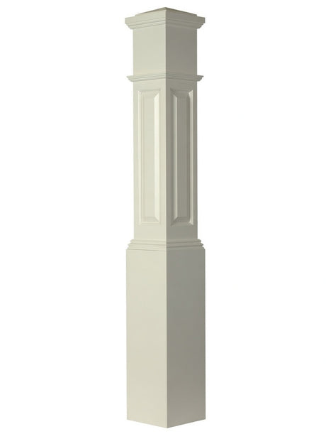 ARP-4092 Actual Raised Panel Large Box Newel Post, Primed 