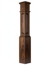 ARP-4092 Actual Raised Panel Large Box Newel Post, Walnut