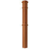 ARP-4375 4-3/4" x 62" Actual Raised Panel Box Newel Post, American Cherry