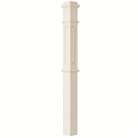 ARP-4375 4-3/4" x 62" Actual Raised Panel Box Newel Post, Hard Maple