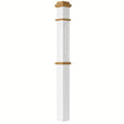 ARP-4375-PSST Actual Raised Panel 4-3/4" x 62" Box Newel Post, Primed with Special Species Trim