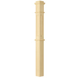 ARP-4375 4-3/4" x 62" Actual Raised Panel Box Newel Post, Poplar