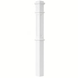 ARP-4375 4-3/4" x 62" Actual Raised Panel Box Newel Post, Primed