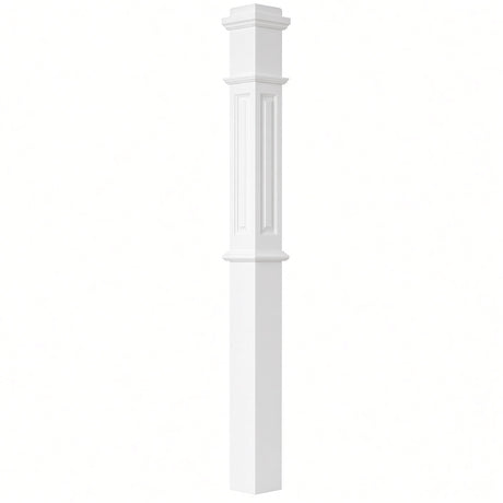 ARP-4375 4-3/4" x 62" Actual Raised Panel Box Newel Post, Primed