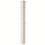 ARP-4375 4-3/4" x 62" Actual Raised Panel Box Newel Post, Soft Maple