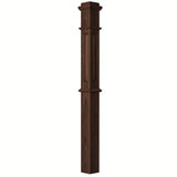 ARP-4375 4-3/4" x 62" Actual Raised Panel Box Newel Post, Walnut