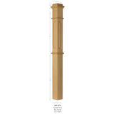 ARP-4375 Actual Raised Panel Box Newel Post