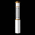 RP-4091 Primed with Special Species Trim Raised Panel Box Newel Post