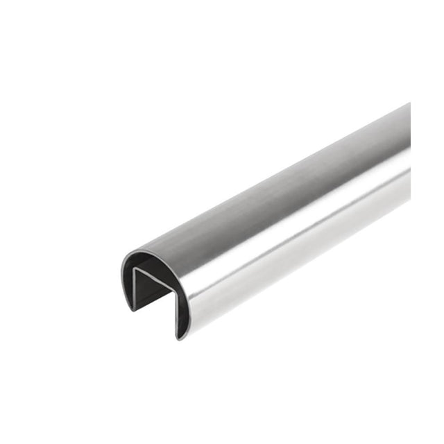 Round Glass Cap Rail – 42.4 mm x 5000 mm (AX00.030.065.A.SP)
