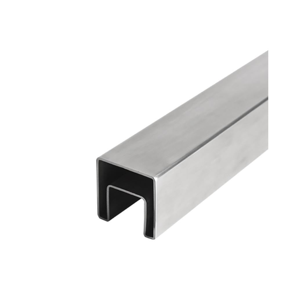 Square Glass Cap Rail Tubing – 40 x 40 mm (AX00.030.071.A.SP)