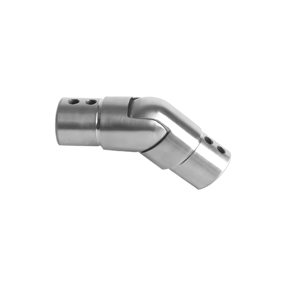 Round Glass Cap Rail Adjustable Fitting Downward