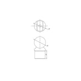 42.4 mm Post Handrail Support – Beveled / Coped CADD